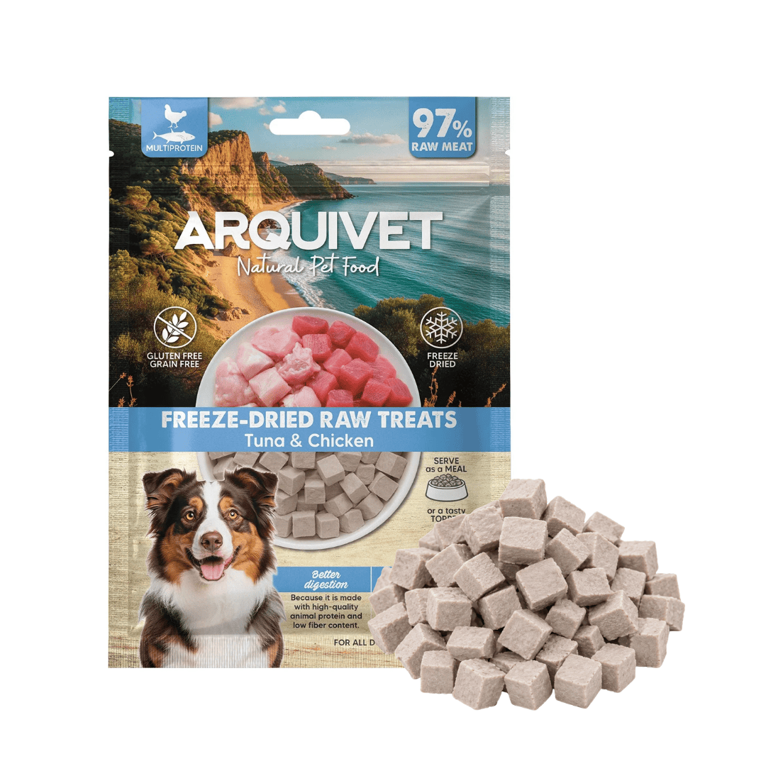 Arquivet Freeze Dried Raw Treats - Tuna & Chicken Cubes