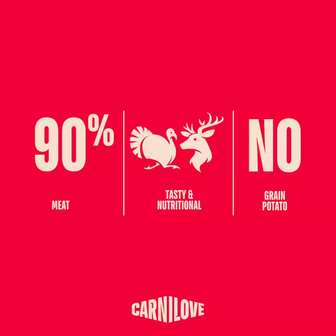 Carnilove Turkey with Venison Meat Jerky