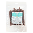 Packaged goat twigs with a label on a white background