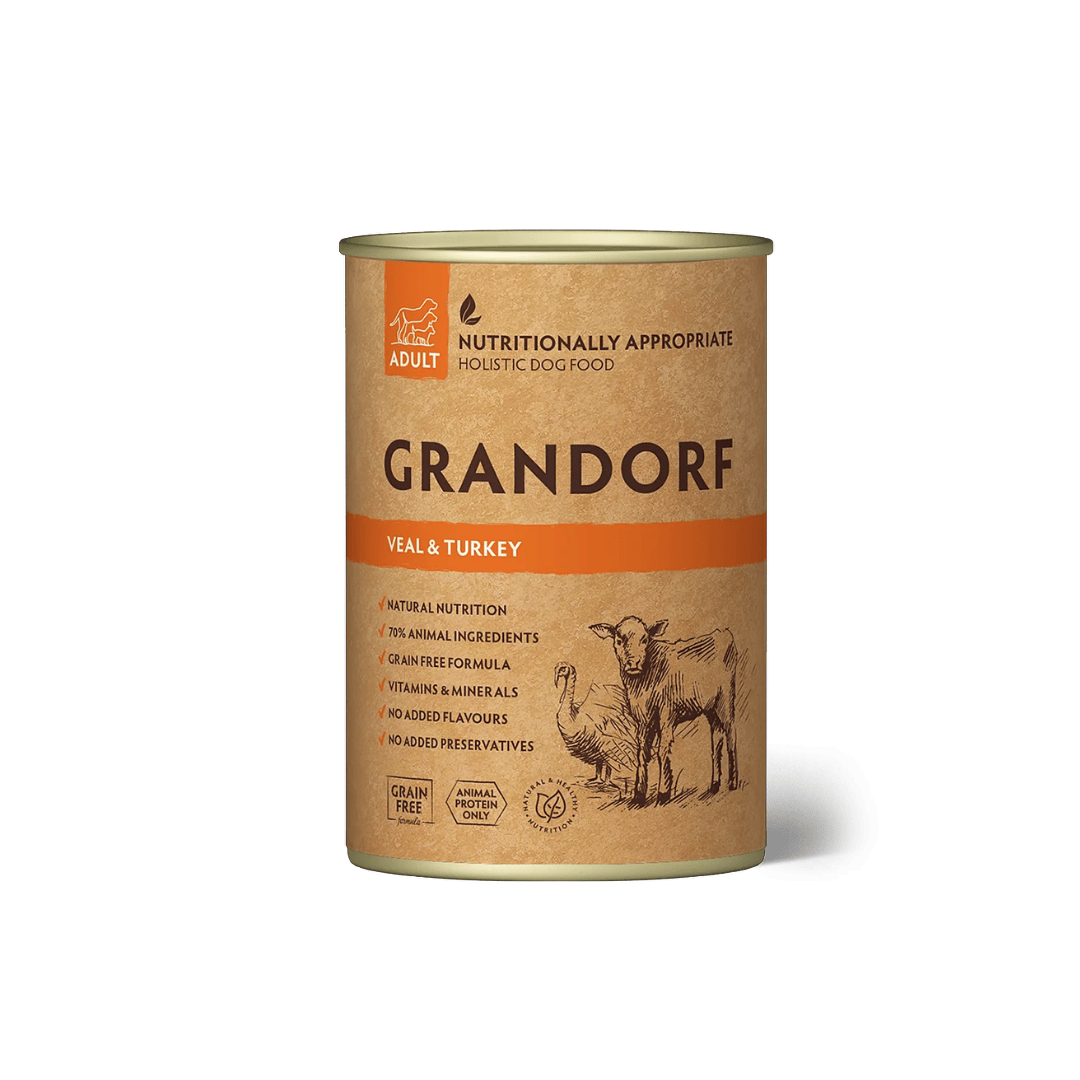 Grandorf Veal and Turkey Wet Food for Dogs