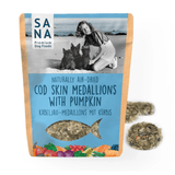 Sana Air Dried Cod Skins Medallions with Pumpkin