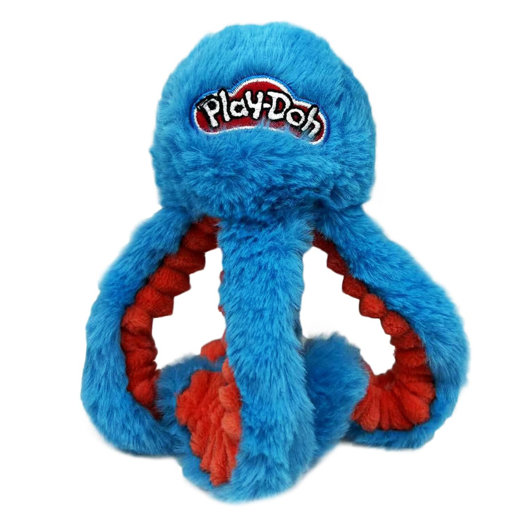 Play-Doh Crinkle Octopus 6.5" Dog Toy