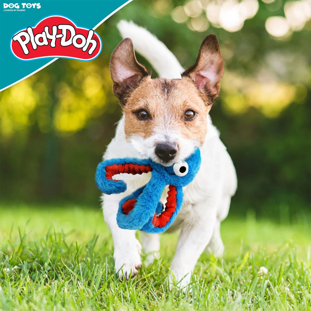 Play-Doh Crinkle Octopus 6.5" Dog Toy