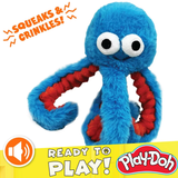 Play-Doh Crinkle Octopus 6.5" Dog Toy
