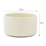 Scruffs Icon Cream Water Bowl 15cm
x 9cm with clear measurements