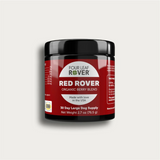 Four Leaf Rover Red Rover - Organic Berry Blend 76.5g against a white background