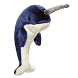 Fluff & Tuff Bleu Narwhal Plush Dog Toy