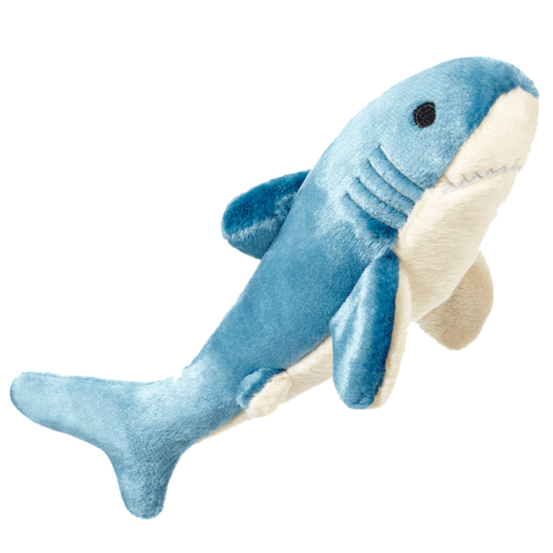 Fluff & Tuff Tank Shark Plush Dog Toy