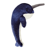 Fluff & Tuff Bleu Narwhal Plush Dog Toy