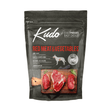 Kudo red meat and vegetables 3kg pet food package on a white background