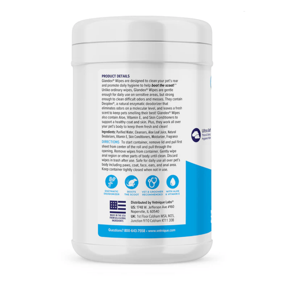 Glandex Anal Gland Hygienic Pet Wipes