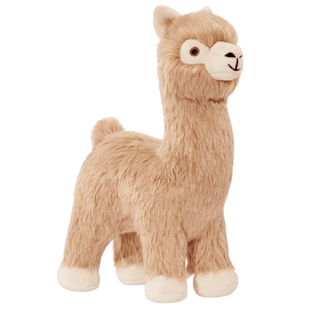 Plush toy Inca Alpaca on a white background