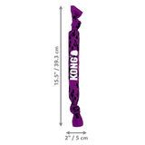 Kong Crunch rope for cats against a white background. The length is 15.5"  the width 2".