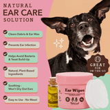 Natural Dog Company Ear Soother Wipes
