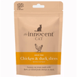 innocent Cat Chicken & duck slices against a white background.