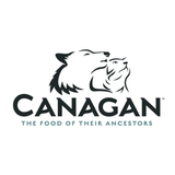 The canagan logo " Canagan - the food of their ancestors". Outline drawing of a dog and a cat.