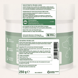 The Label off of the Aniforte Bovine Blood Powder 250g.
