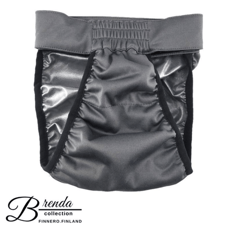 Finnero Brenda Heat Pants in Dark Grey against a white background