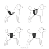 Finnero JustInCase Male Dog Belly Band
