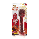 Nylabone Dura Chew Beef Jerky XL in packaging. against  a white background.