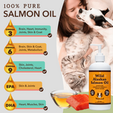 The benefits of salmon oil listed