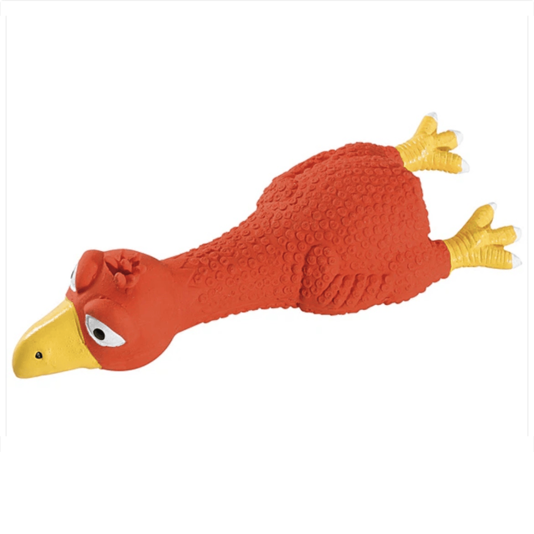 The Ferplast Bird Squeaker toy in Red