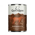 Canagan Shepherd's Pie Wet Dog Food 400g. Against a white background.