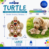SodaPup Turtle Nylon Chew Toy and Enrichment Tray